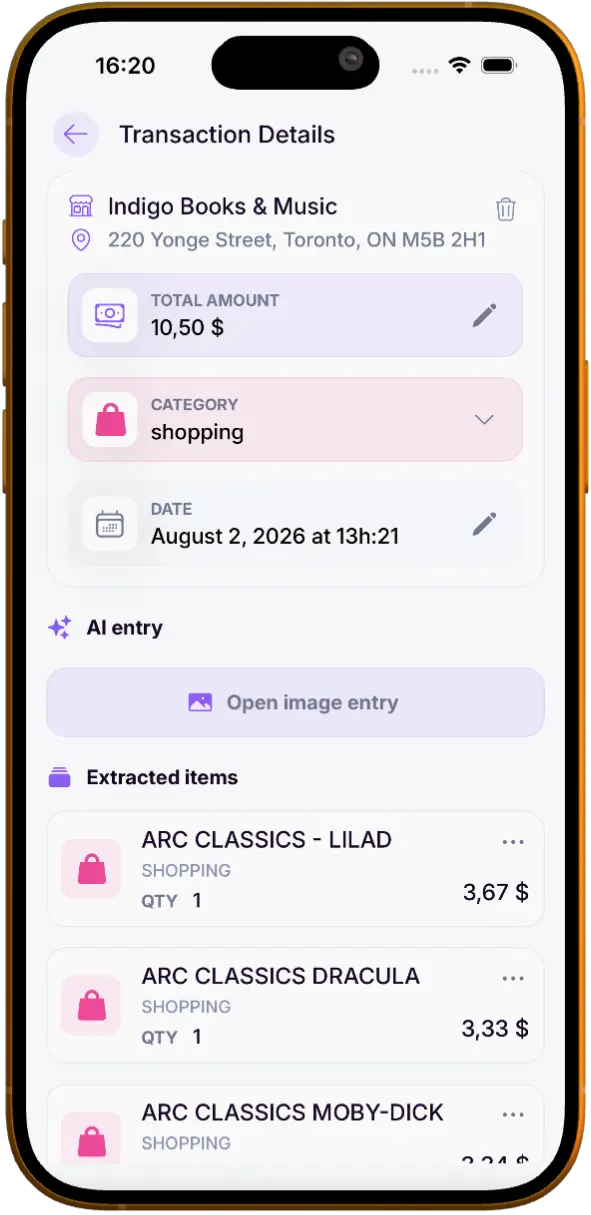 LogBucks Transaction Details